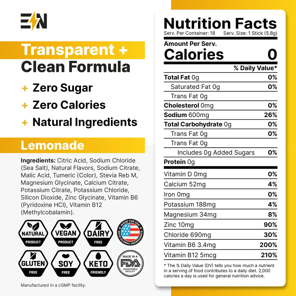 Engineered Nutrition EN Electrolytes Powder Packets Single-Serving