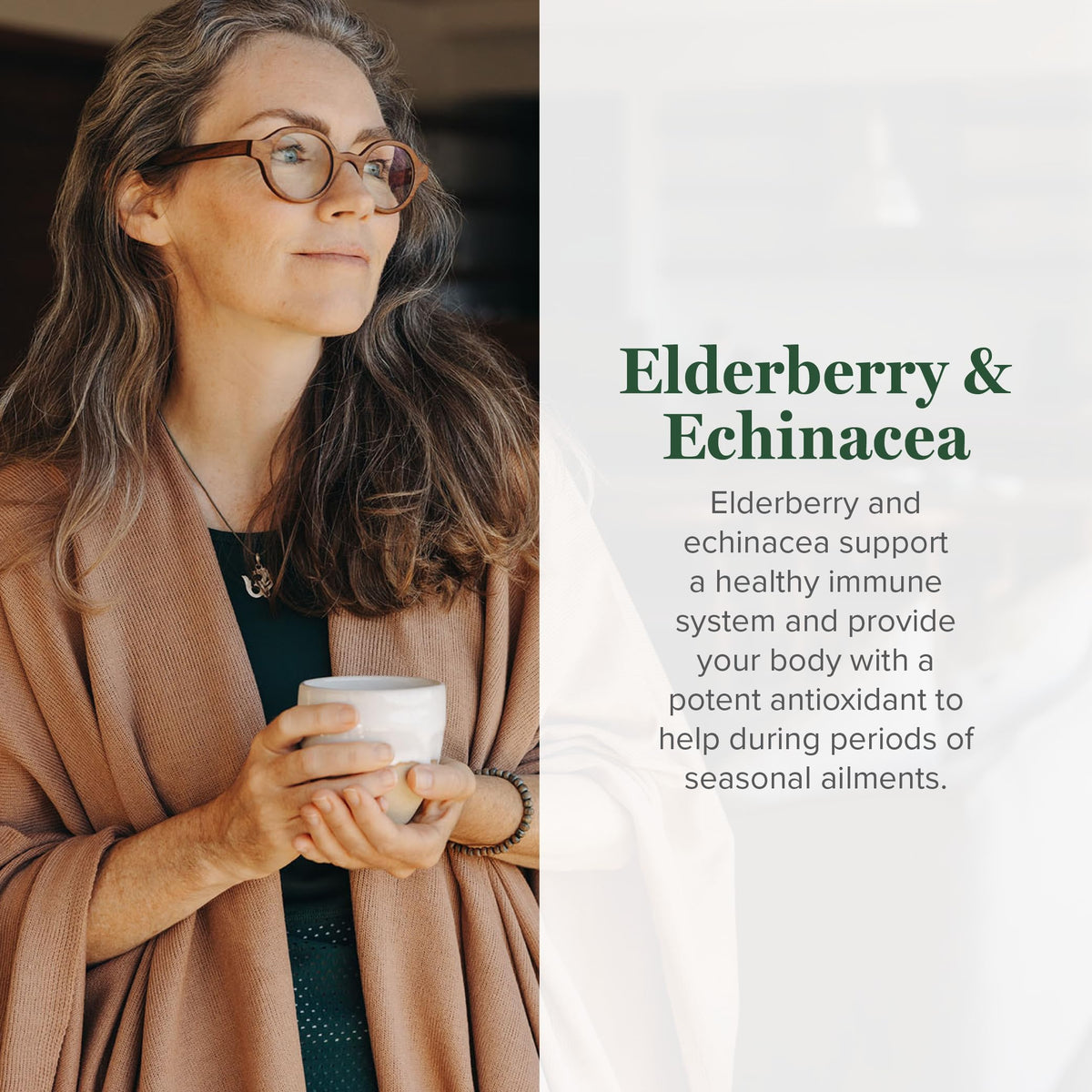 Global Healing Center Elderberry Echinacea Liquid Immune Support - 2 Oz - image 2