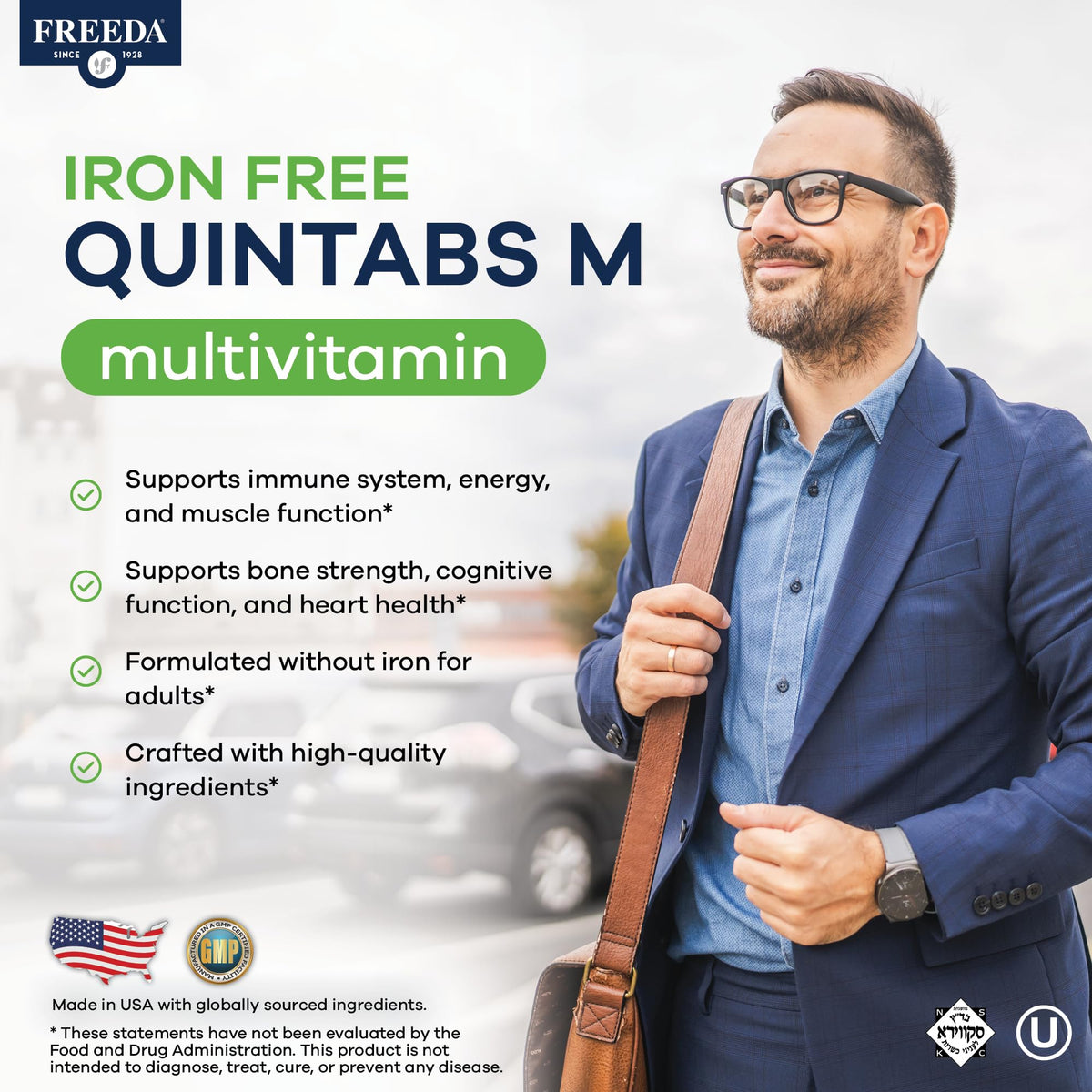 FREEDA One Daily Multivitamin Without Iron