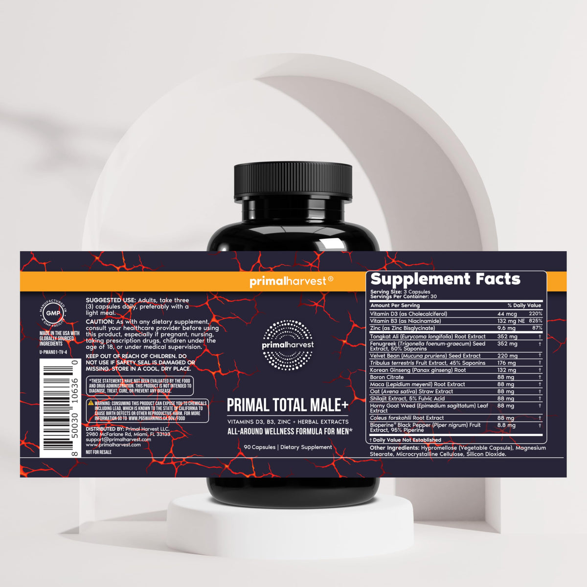 Primal Harvest Total Male+ - Daily Supplement
