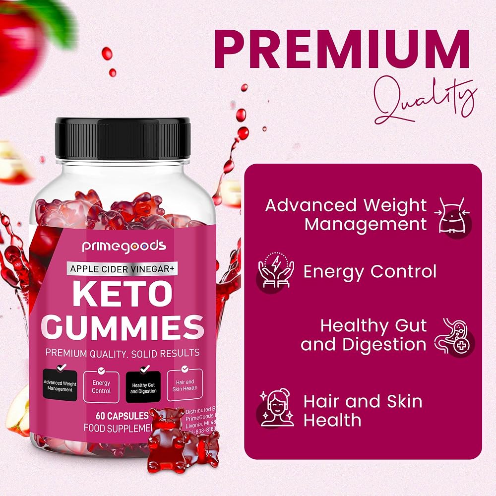 PrimeGoods Keto ACV Gummies Advanced Weight Loss Formula - 60 Count - image 5