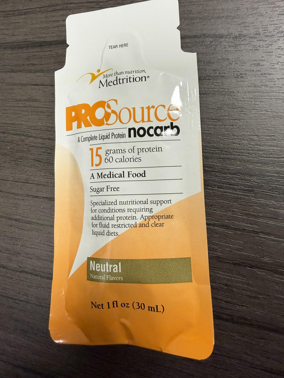Medtrition ProSource NoCarb Liquid Energy Packets
