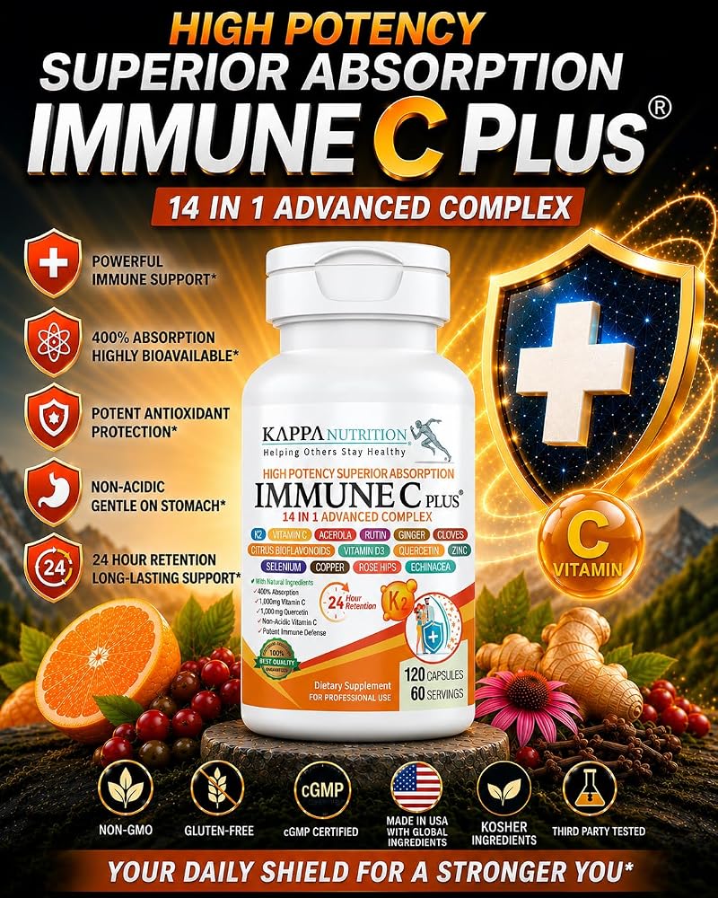 KAPPA NUTRITION Immune C Plus 14 in 1 Complex - 120 Capsules - image 2