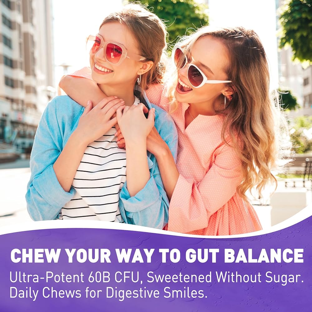 LILICARE Sugar Free Probiotic Gummies 60 Billion CFU
