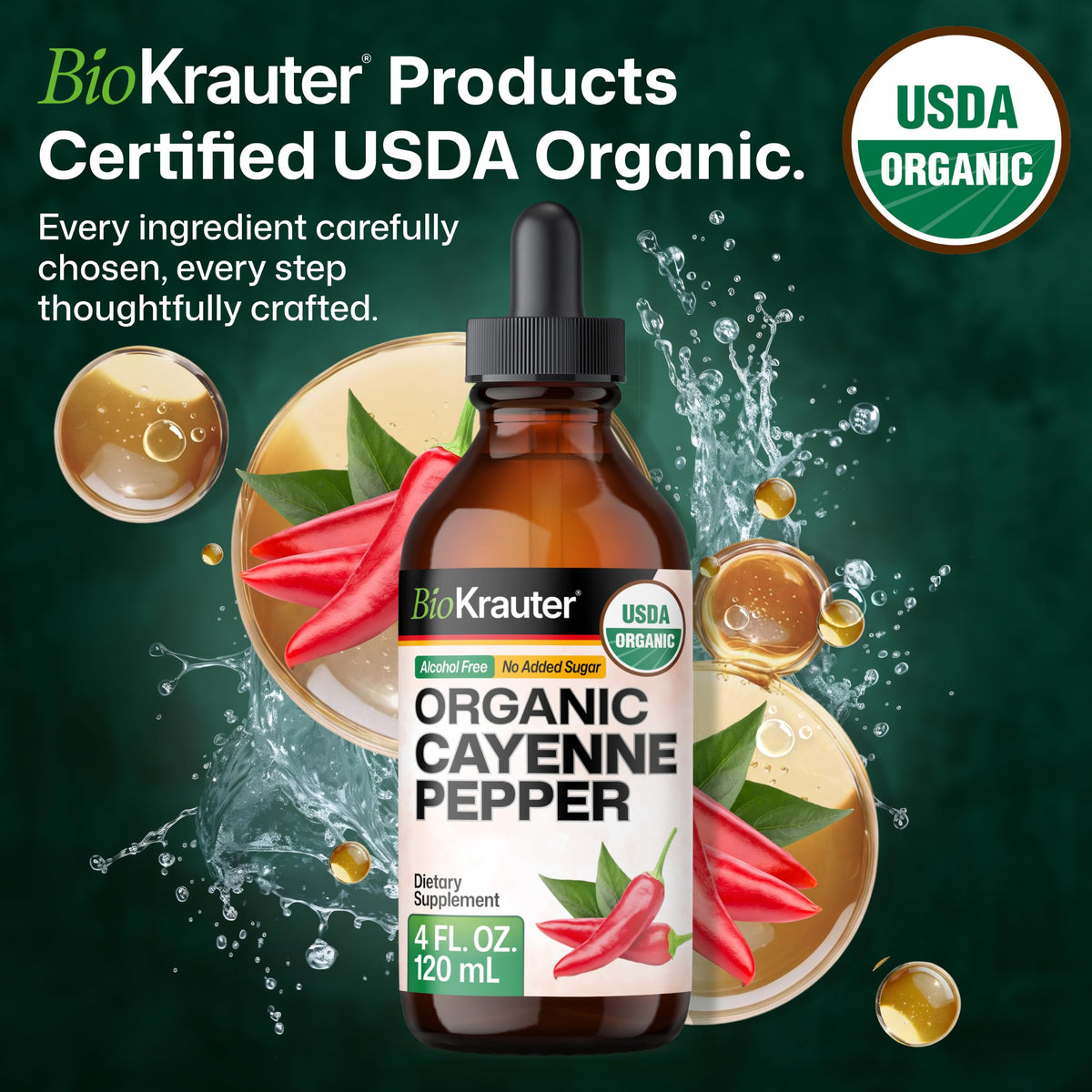 BIO KRAUTER Cayenne Pepper Digestive & Circulatory Support - 4 Fl Oz - image 3