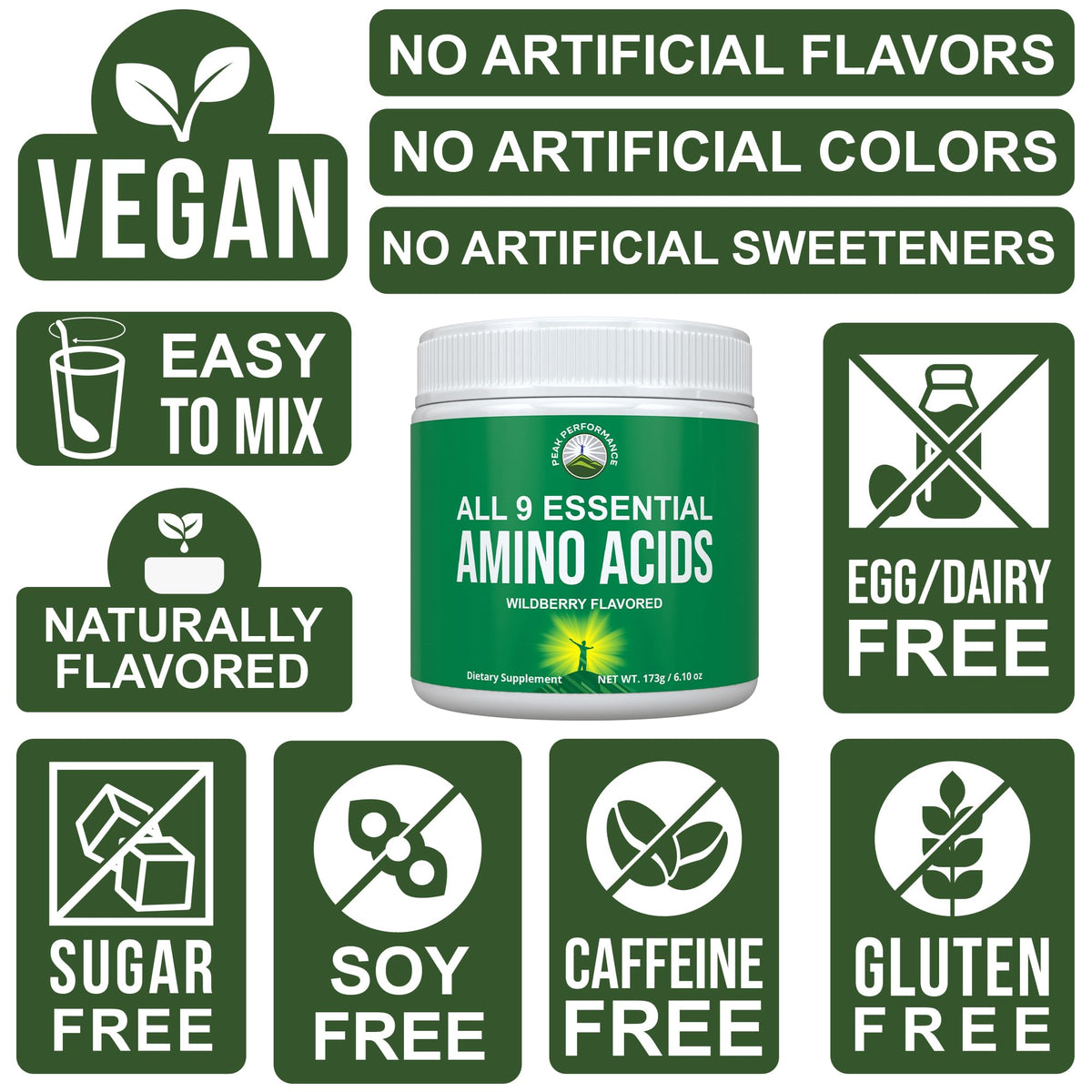 Peak Performance All 9 Essential Amino Acids Powder Parent