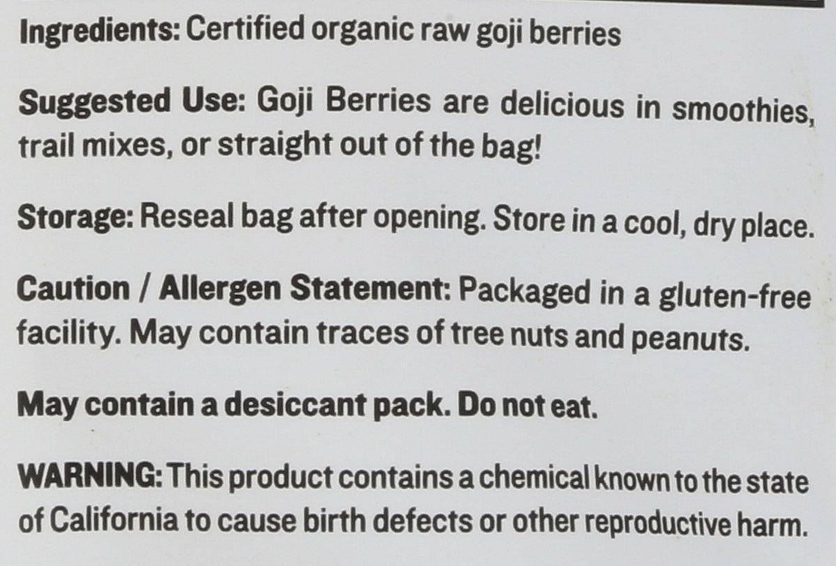 Sunfood Superfoods Raw Organic Goji Berries - 8 oz - image 5