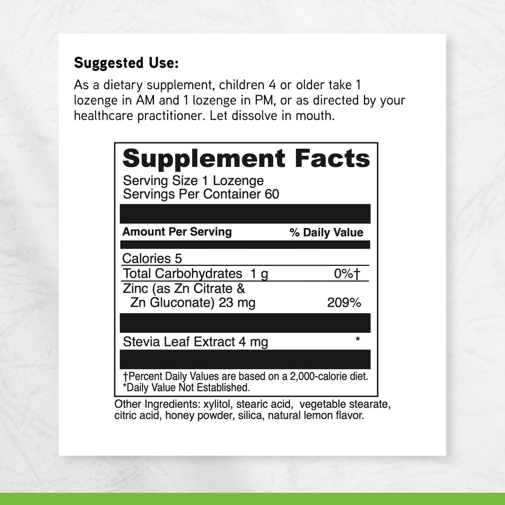 Little DaVinci Immuni-z Zinc Lozenges Lemon - 60 Lozenges - image 6
