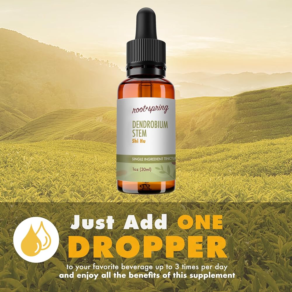 root + spring Dendrobium Stem Herbal Tincture Liquid Extract - 1 oz - image 3