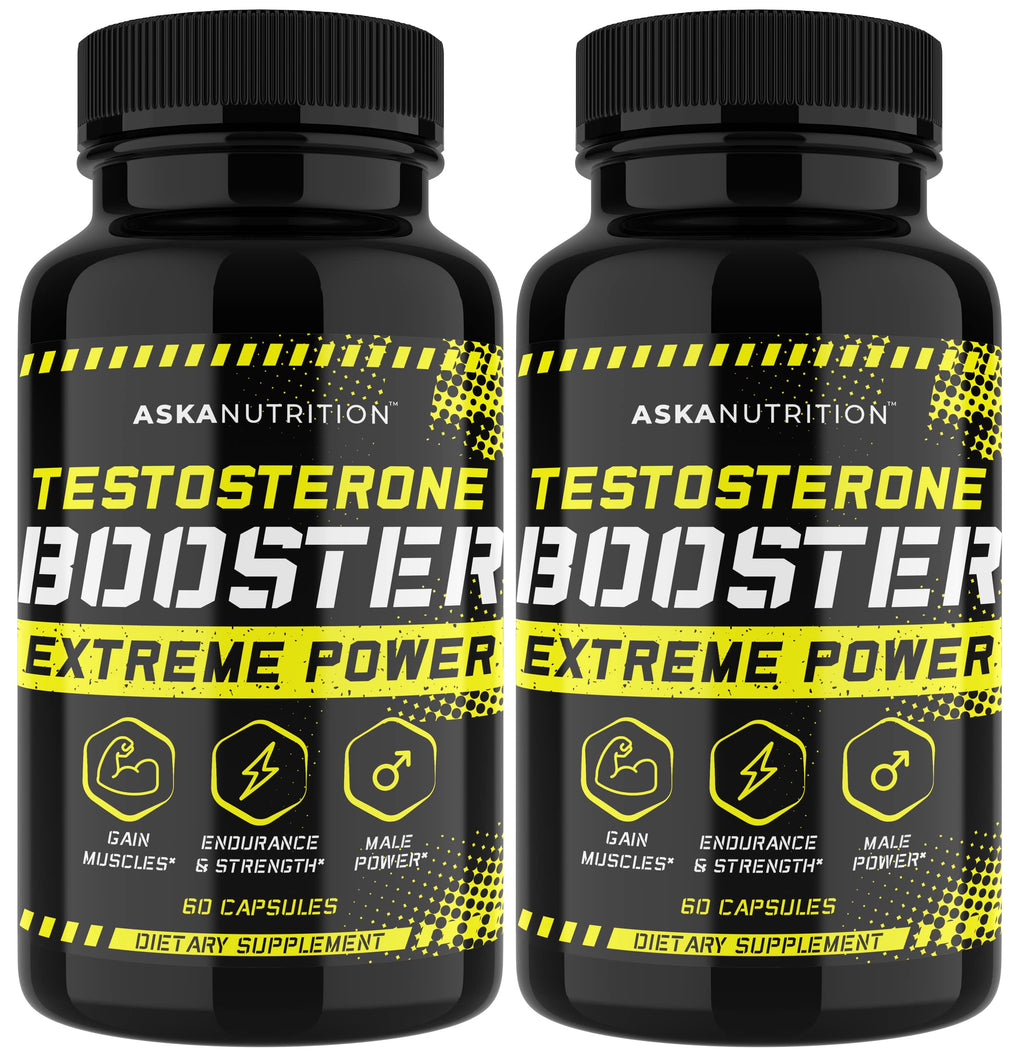 ASKA Nutrition Testosterone Booster for Men - 120 Capsules