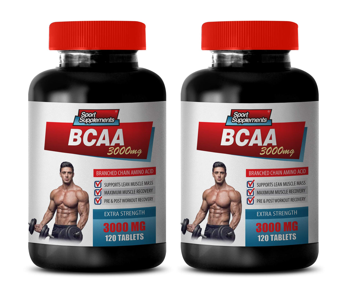 Sport Supplements BCAA 3000MG Branched Chain Amino Acids - 240 Tablets