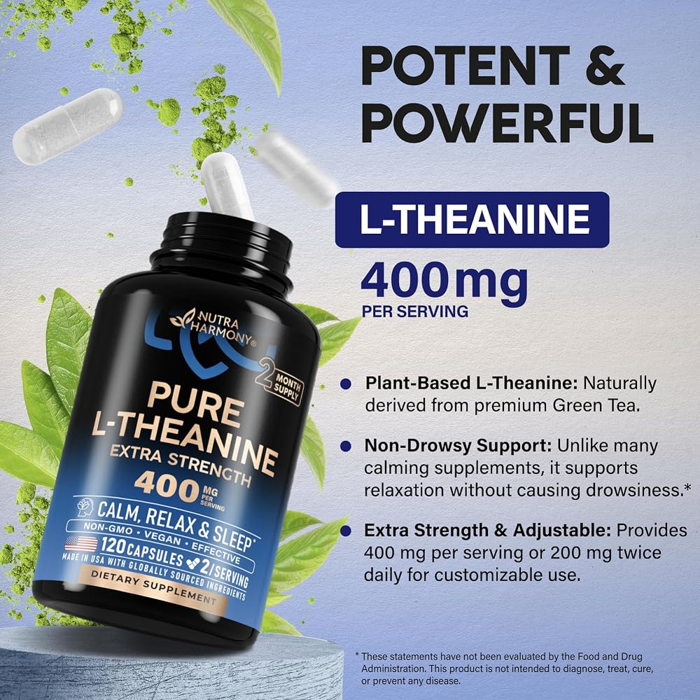 NUTRAHARMONY L Theanine 400 mg