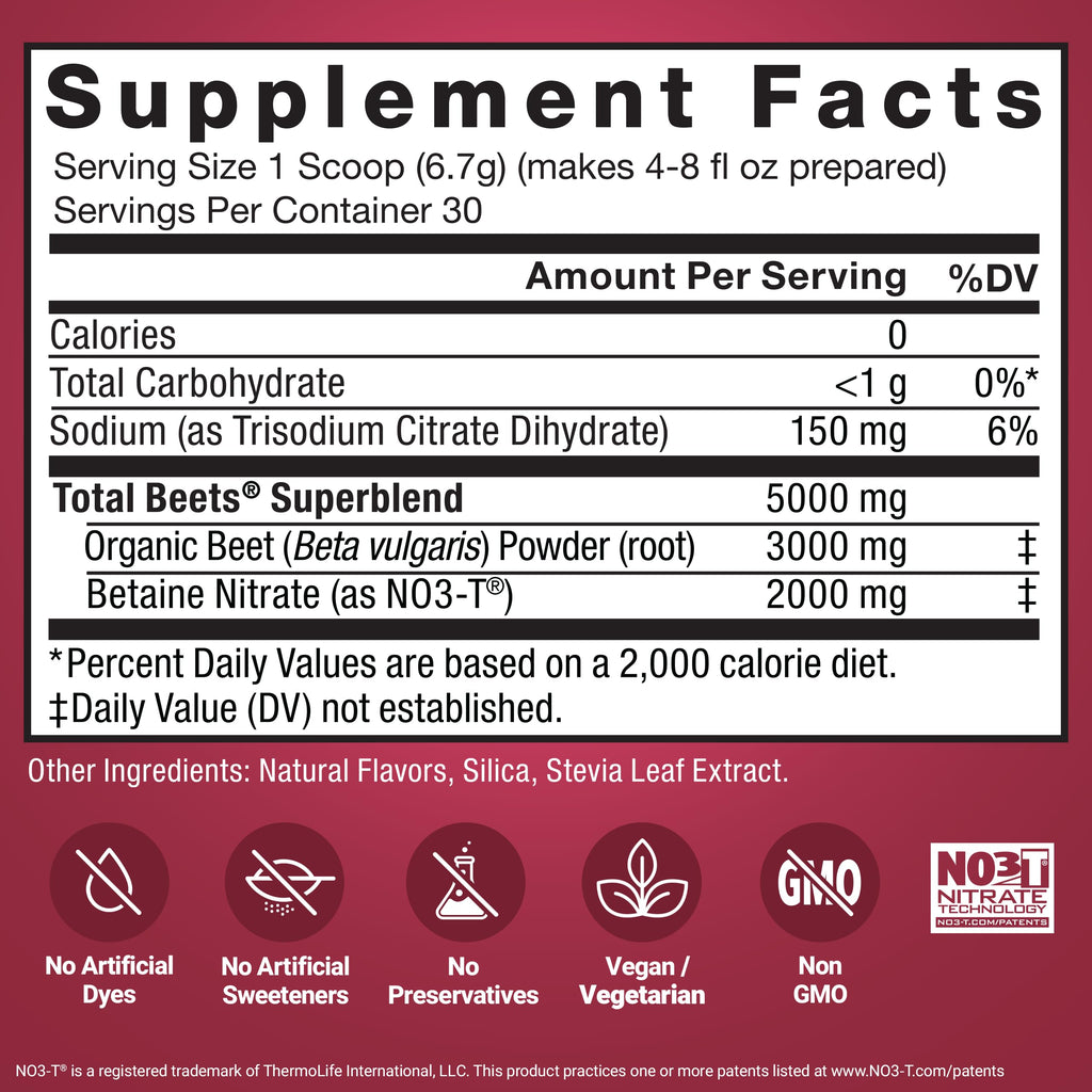 Force Factor Total Beets Drink Mix
