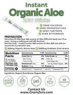 GramZero 2GO Sticks Organic Aloe Powder - 12.7 oz - image 2