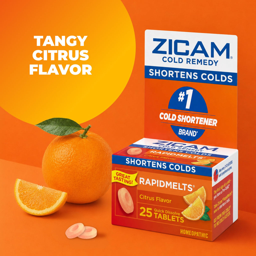 Zicam Cold Remedy RapidMelts Citrus - 25 Tablets - image 7