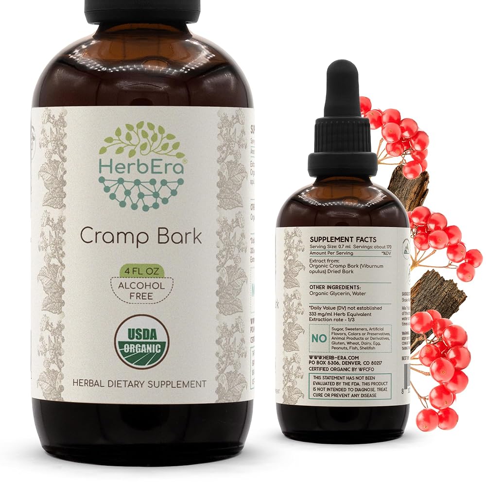 HerbEra Cramp Bark USDA Organic Tincture