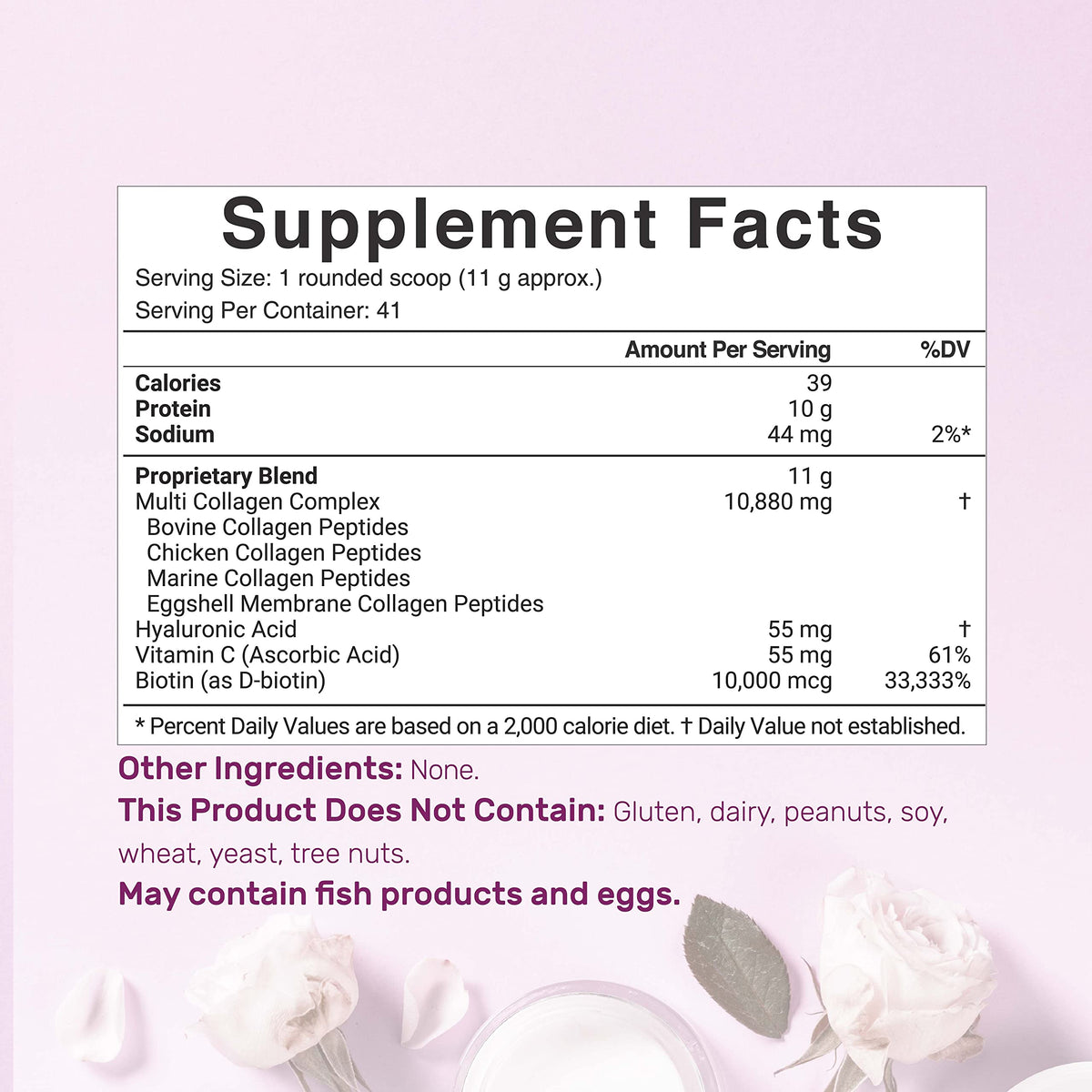 DEAL SUPPLEMENT Multi Collagen Protein Powder - 1 Pound - image 2