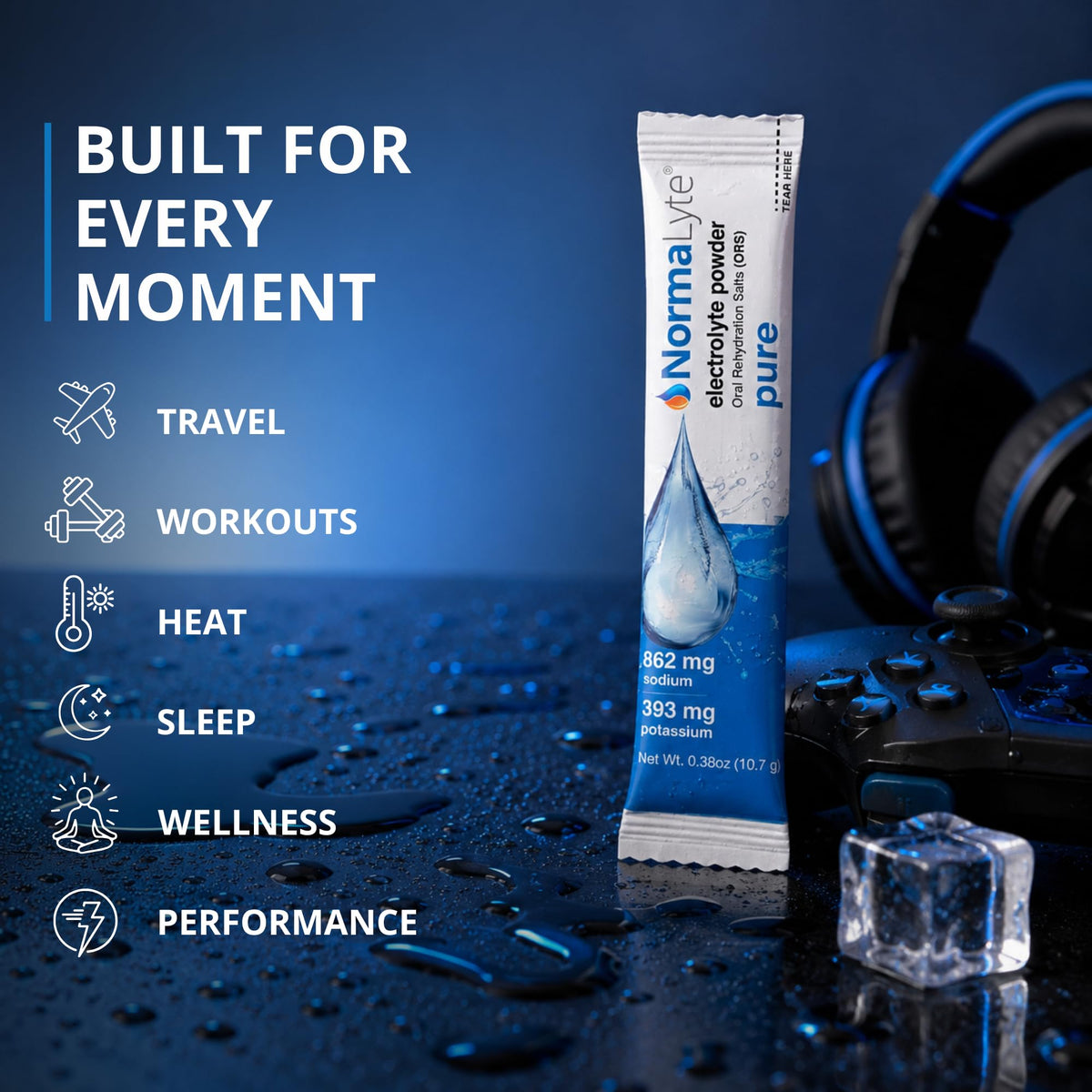 NormaLyte Pure Unflavored Electrolyte Powder - 6 Sticks - image 3