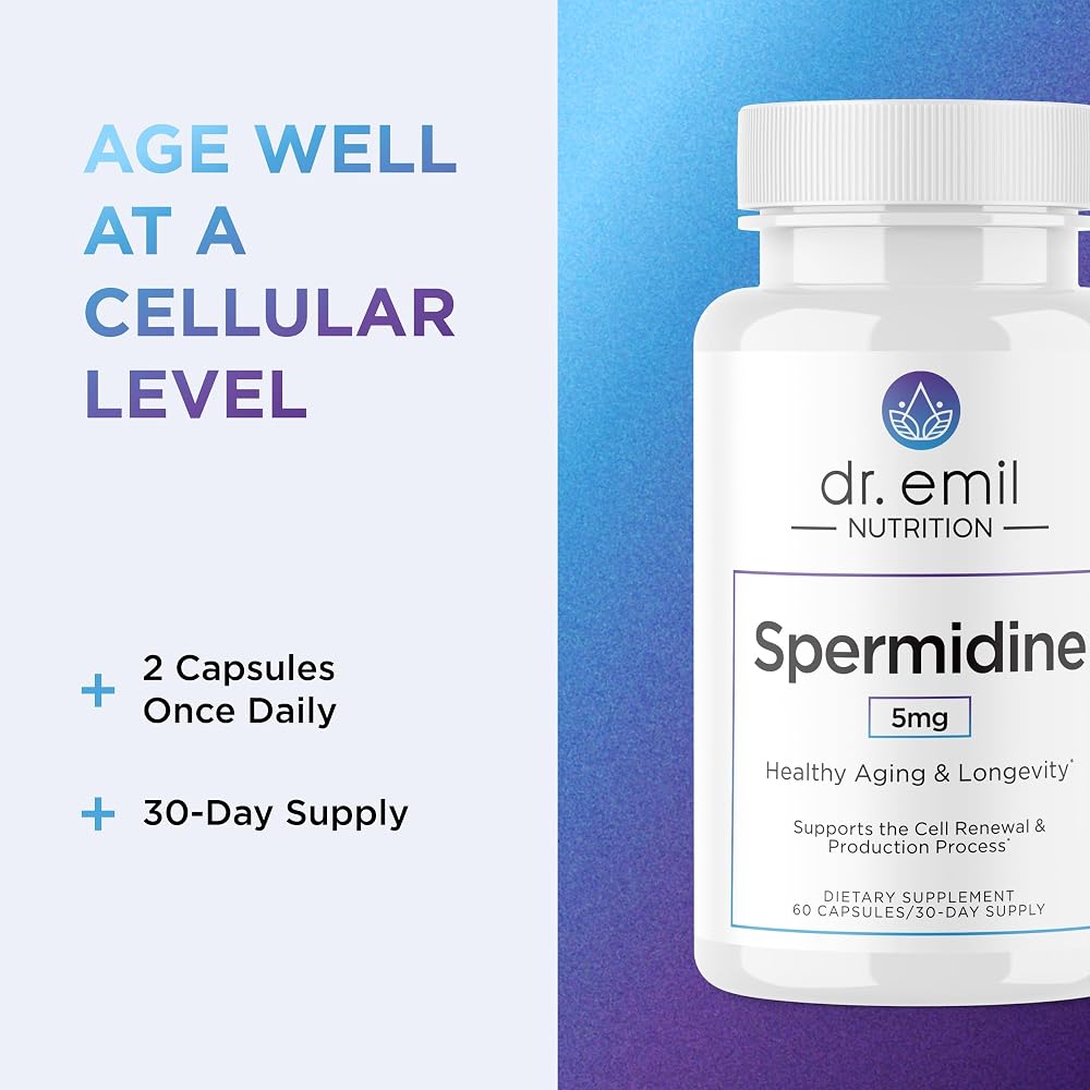 Dr. Emil Aging & Longevity Spermidine 5mg - 60 Capsules - image 6