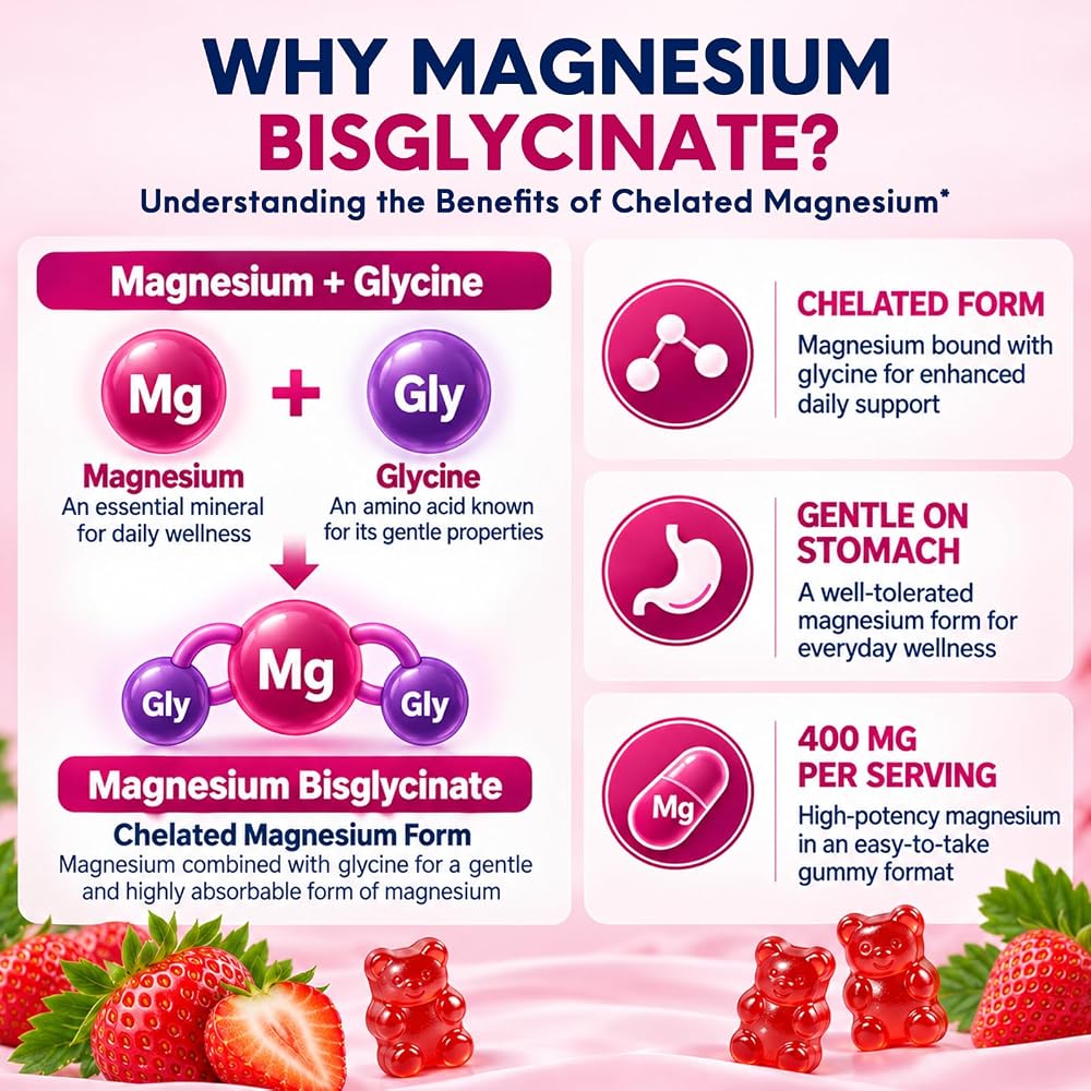 dilib Magnesium Bisglycinate Gummies - 60 Count - image 4