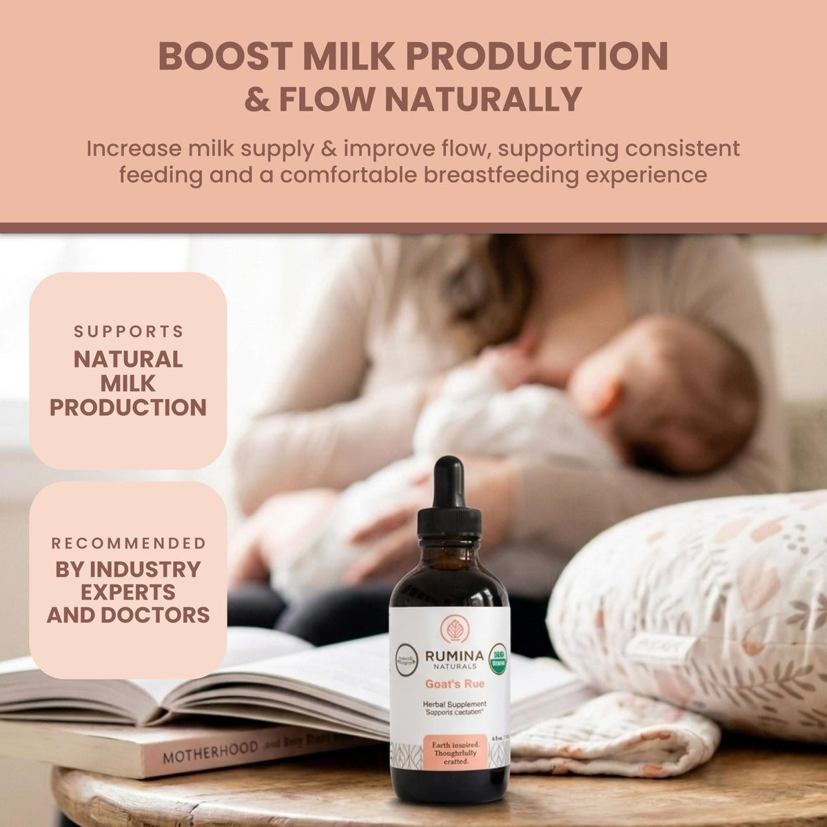 Rumina Naturals Goat's Rue Lactation Supplement Organic - 4 Fl Oz - image 5