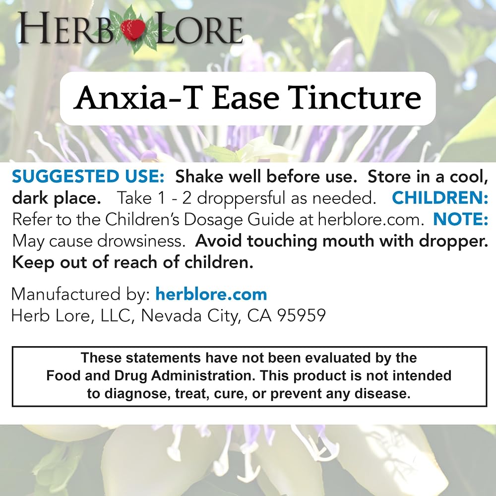 Herb Lore Anxia-T Ease Tincture Herbal Mood Support - 4 fl oz - image 7