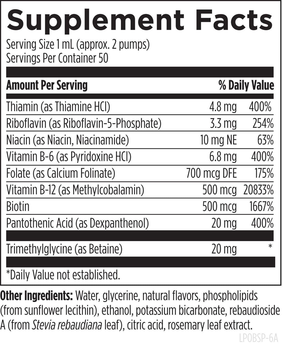 Designs for Health Liposomal B Supreme B-Complex Liquid - 50 Servings - image 3