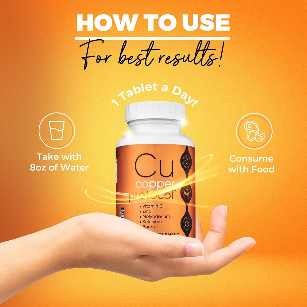 Copper Protocol Copper Supplement with Vitamin C, Zinc & Selenium - 90 Capsules - image 4