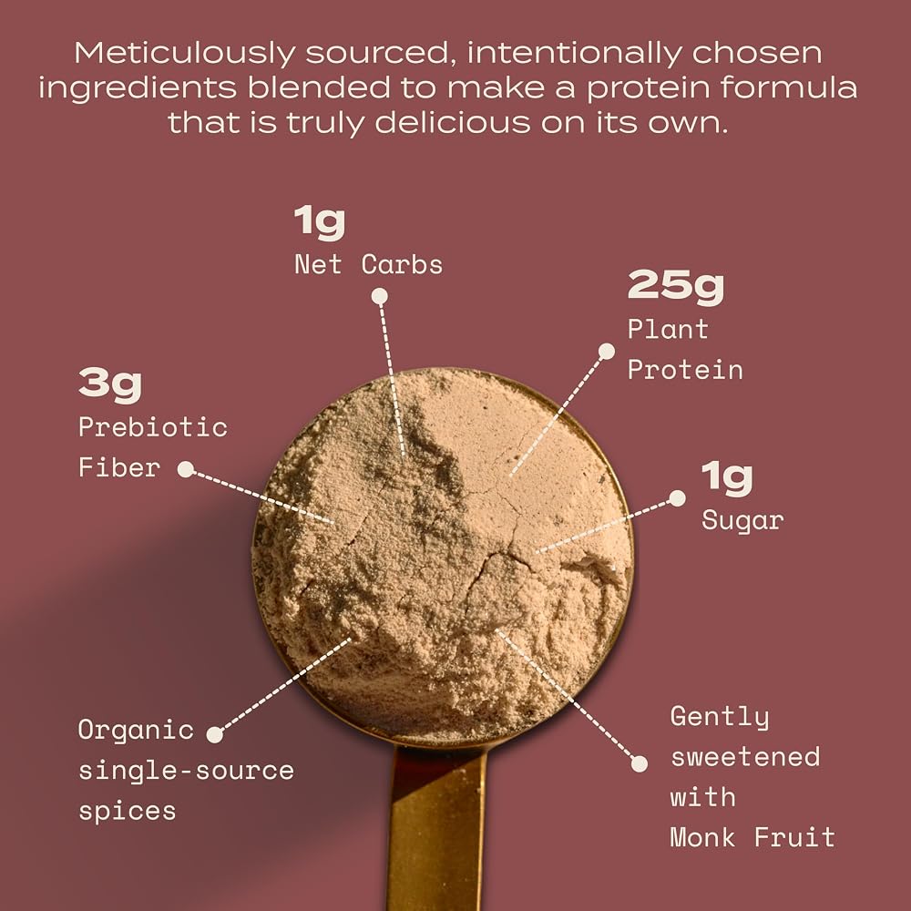 Maha Craft Plant-Based Protein Powder Vanilla Spice - 15 Servings - image 5