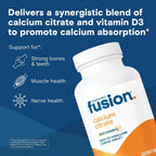 Bariatric Fusion Calcium Citrate with Vitamin D3 - 180 Tablets - image 2