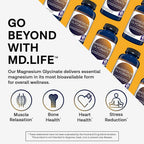 MD.LIFE Magnesium Glycinate Supplement - 120 Capsules - image 2