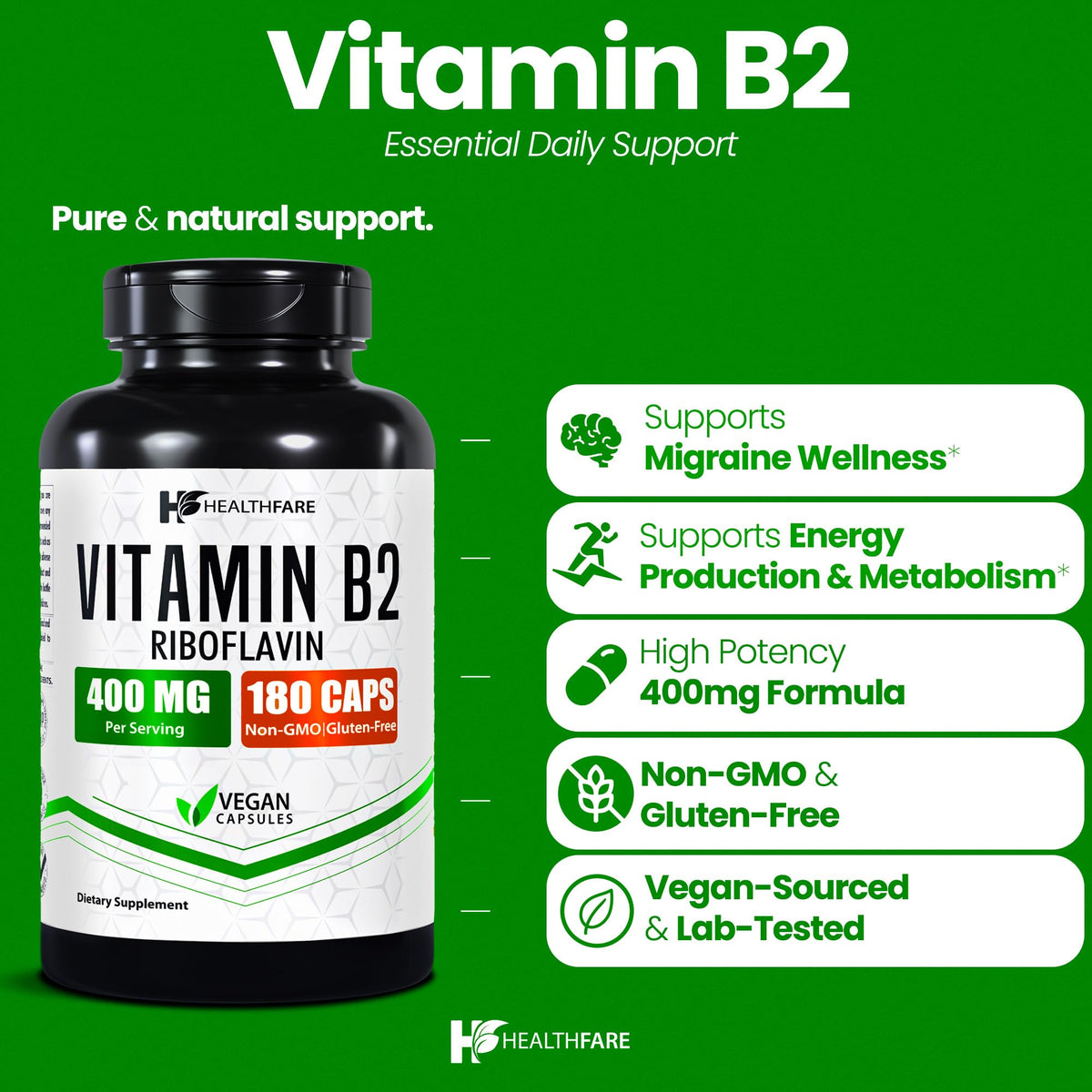 Healthfare Vitamin B2 400mg