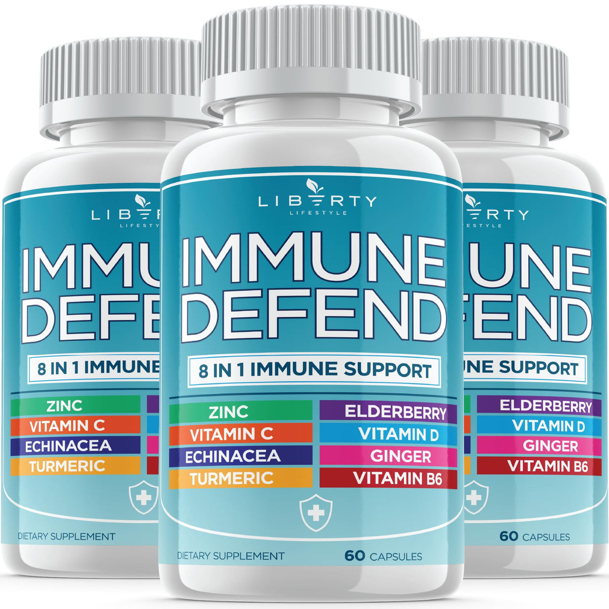 Liberty Lifestyle 8 in 1 Immune Supplement with Echinacea