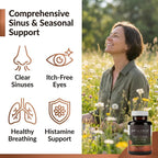 Perennial Sneezonal Defense Allergy Relief Formula - 120 Vegetarian Capsules - image 2