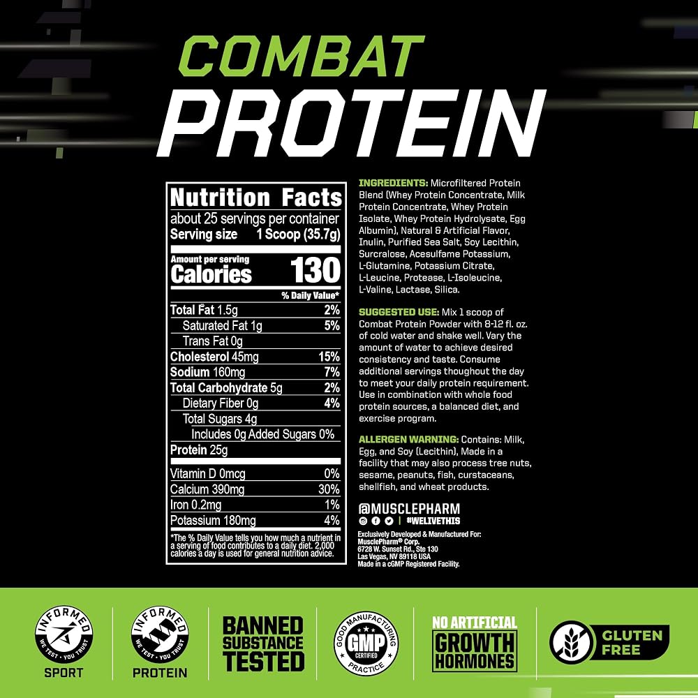 Muscle Pharm Combat Protein Powder lb