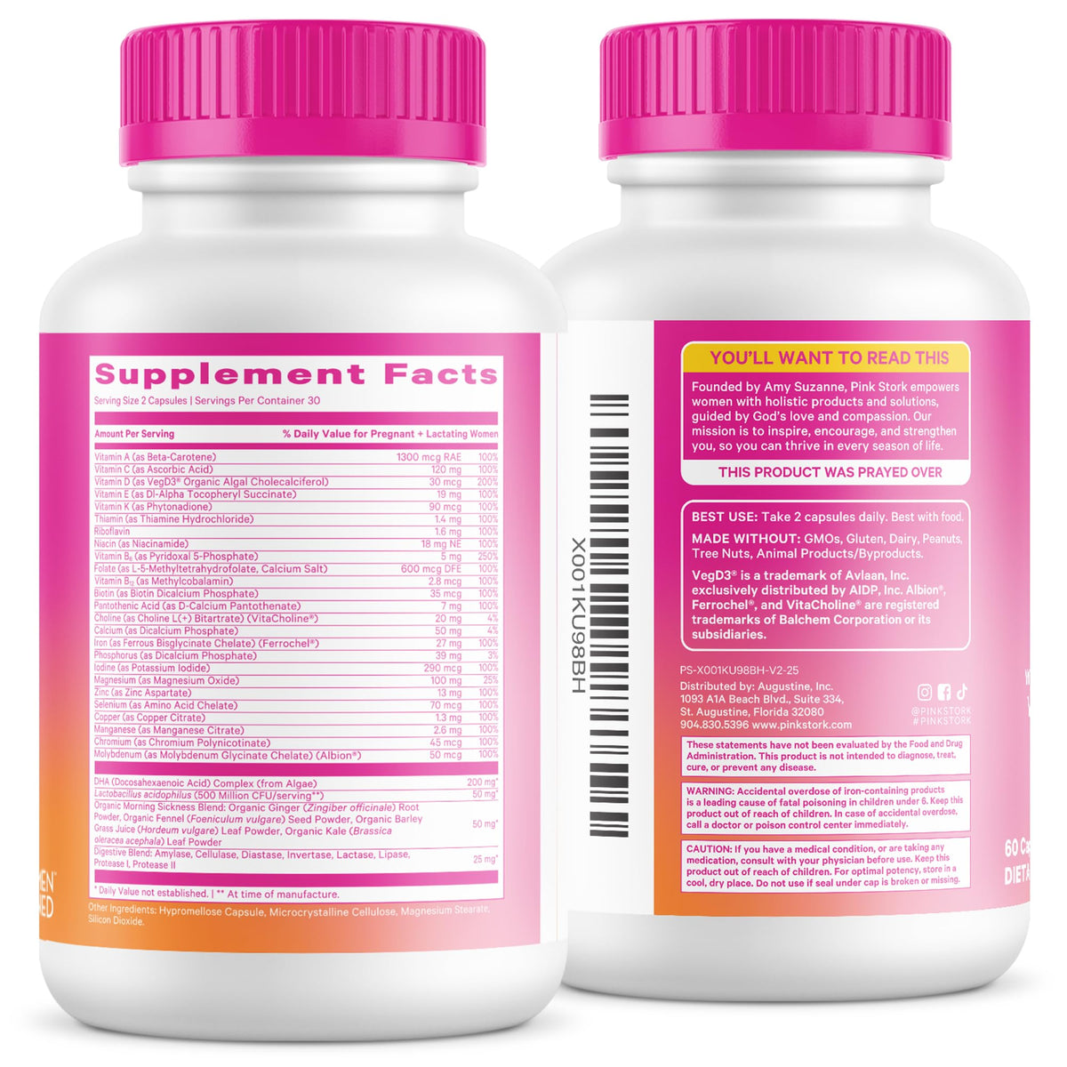 Pink Stork Premium Prenatal Vitamins - 60 Capsules - image 9
