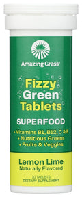 Amazing Grass Lemon Lime Green Superfood Drink Tabs - 10 Tablets