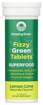 Amazing Grass Lemon Lime Green Superfood Drink Tabs - 10 Tablets