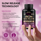 NUTRAHARMONY Iron 65mg Supplement for Women - 60 Capsules - image 4