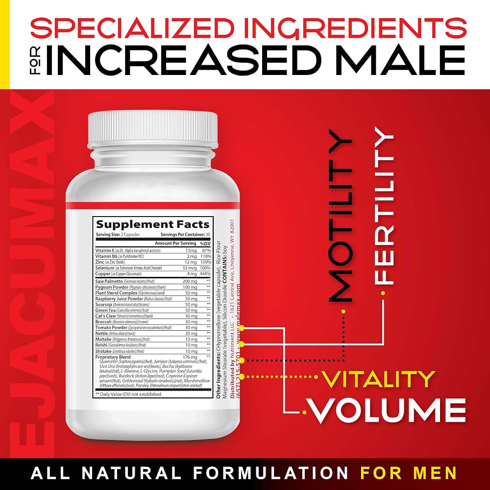 MaleMax Ejacumax Vitality Male Fertility Formula - 60 Capsules - image 7