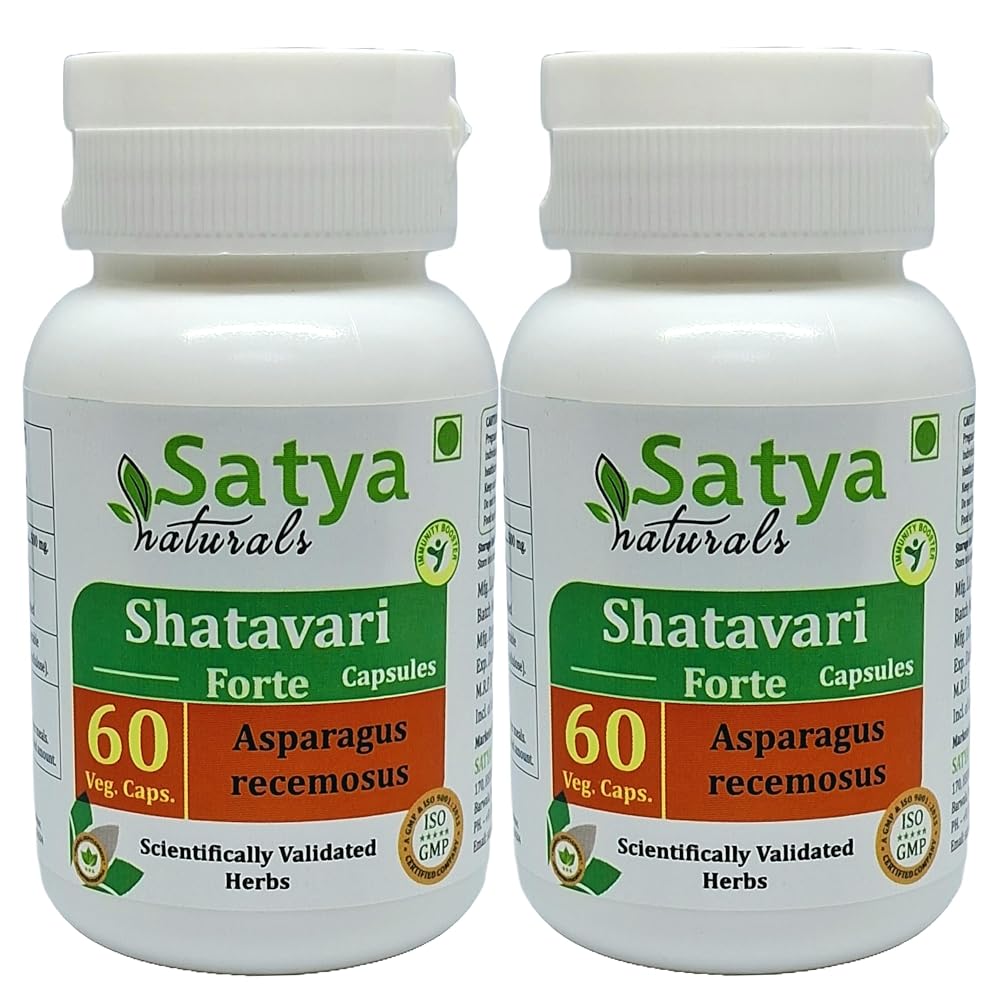Satya Naturals Shatavari Forte Capsules 500 mg. 60 Veg. Capsule