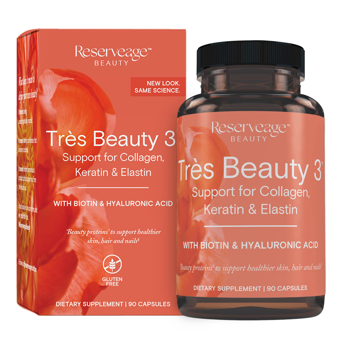 Reserveage Nutrition Tres Beauty 3 Collagen - 90 Capsules
