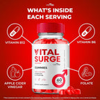 VIVE MD Vital Surge ACV Gummies 1000mg Apple Cider Vinegar - 300 Count - image 4