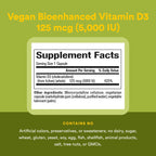 Natural Factors Whole Earth & Sea Vitamin D3 5000 IU - 60 Vegetarian Capsules - image 4