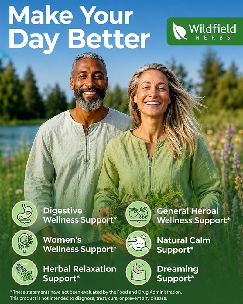 WILDFIELD HERBS 4 Oz Mugwort Extract Liquid Drops - Relaxation & Digestive Support | 2 Month Supply | - Made in USA - Mugwort Herb Supplement - Alcohol & Sugar Free - image 2