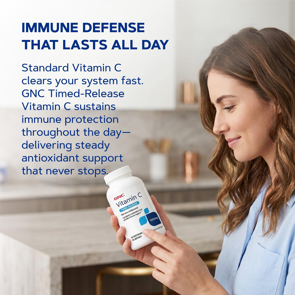GNC Vitamin C Time-Released 1000mg - 180 Tablets - image 7
