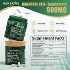 BAKAKOUL NAD Supplement with Resveratrol - 80 Capsules - image 2
