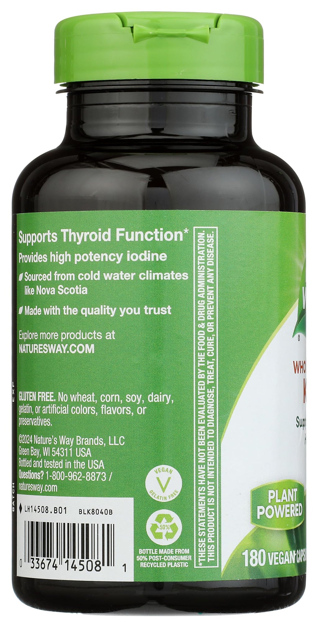 Nature's Way Kelp Thyroid Function Support - 180 Capsules - image 6