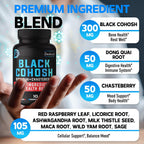 DEDICAD 12in1 Black Cohosh for Menopause Support Supplement