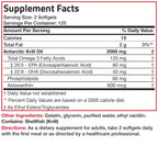 Bronson Antarctic Krill Oil 2000 mg with Omega-3s EPA